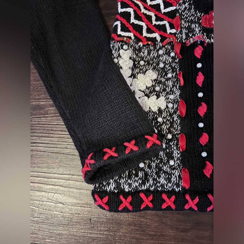 Designe Original Studio HoHoHo Ugly Christmas Sweater Size Small - Picture 5 of 9